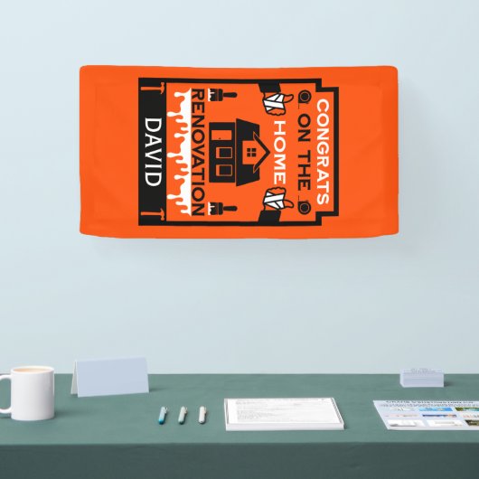 Home Verbetering Gefeliciteerd Spandoek (Beurs)