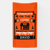 Home Verbetering Gefeliciteerd Spandoek (Verticaal)