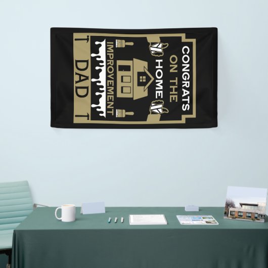 Home Verbetering Gefeliciteerd Spandoek (Beurs)