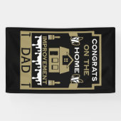 Home Verbetering Gefeliciteerd Spandoek (Horizontaal)