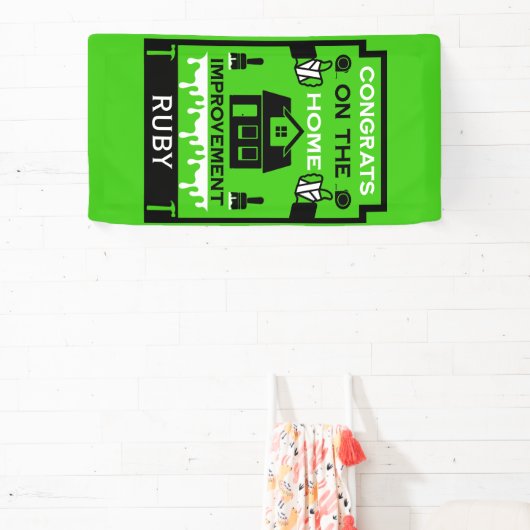 Home Verbetering Gefeliciteerd Spandoek (Insitu)