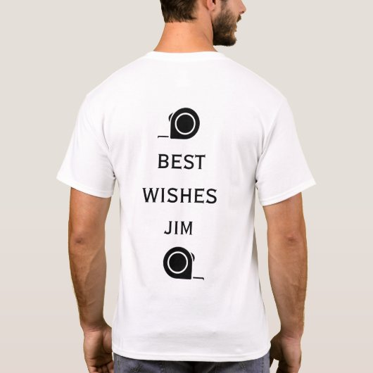 Home Verbetering Gefeliciteerd T-shirt (Achterkant)