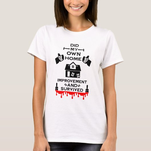 Home Verbetering Gefeliciteerd T-shirt (Voorkant)