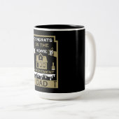 Home Verbetering Gefeliciteerd Tweekleurige Koffiemok (Voorkant rechts)