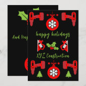 Home Verbetering Kerstcadeaus Feestdagenkaart (Voorkant / Achterkant)