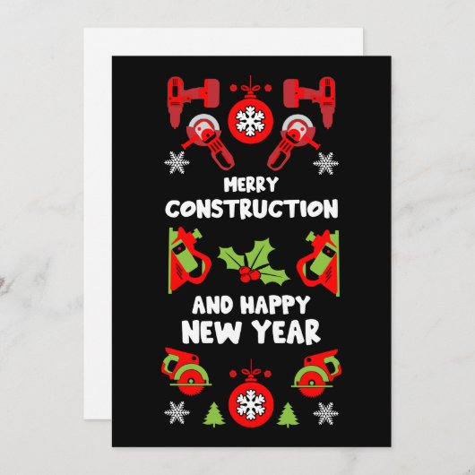 Home Verbetering Kerstcadeaus Feestdagenkaart (Voorkant / Achterkant)