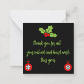 Home Verbetering Kerstcadeaus Notitiekaartje (Achterkant)