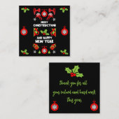 Home Verbetering Kerstcadeaus Notitiekaartje (Voorkant / Achterkant)