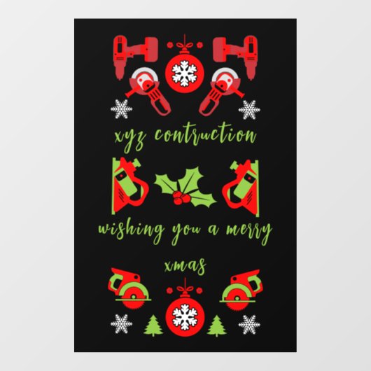 Home Verbetering Kerstcadeaus Raamsticker (Vel)