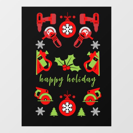 Home Verbetering Kerstcadeaus Raamsticker (Vel)