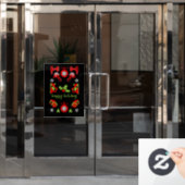 Home Verbetering Kerstcadeaus Raamsticker (Kantoordeur)