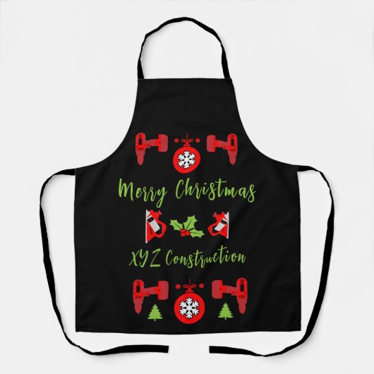 Home Verbetering Kerstcadeaus Schort (Voorkant)