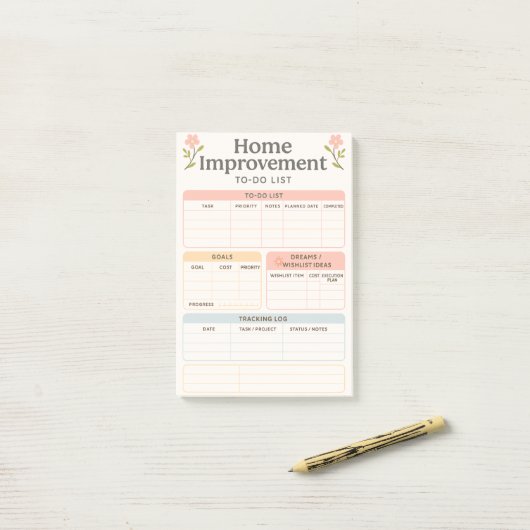 Home Verbetering To-Do Lijstplanner Post-it® Notes (Op bureau)
