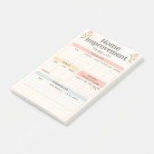 Home Verbetering To-Do Lijstplanner Post-it® Notes (Schuin)