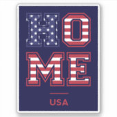 HOME VERENIGDE STATEN STICKER (Voorkant)
