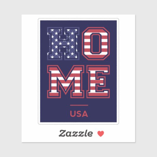 HOME VERENIGDE STATEN STICKER (Vel)