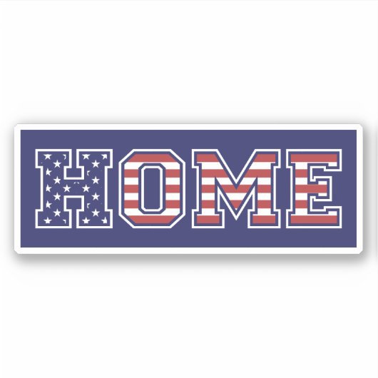 HOME VERENIGDE STATEN STICKER (Voorkant)