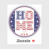 HOME VERENIGDE STATEN STICKER (Vel)