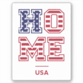 HOME VERENIGDE STATEN STICKER (Voorkant)