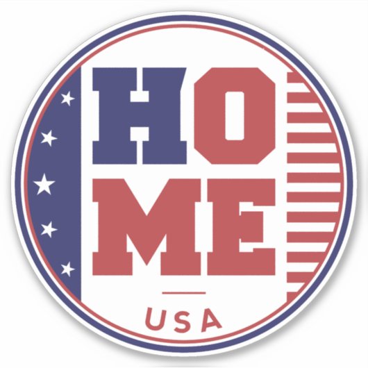 HOME VERENIGDE STATEN STICKER (Voorkant)