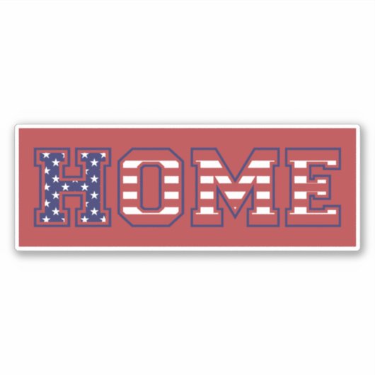 HOME VERENIGDE STATEN STICKER (Voorkant)