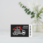 Home Verhuizen Transport Trucker Visitekaartje (Staand voorkant)