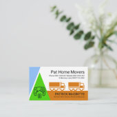 Home Verhuizen Vervoer Landschap Vrachtwagenchauff Visitekaartje (Staand voorkant)