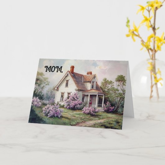  Home Verjaardag Wenskaart voor mama Kaart (Gele Bloem)