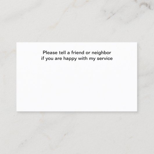 Home Verzorger Companion Hart Thema Visitekaartje (Achterkant)