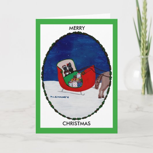 HOME VOOR CHRISTMAS FEESTDAGEN KAART (Voorkant)