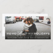 Home voor de Feestdagen Bewegende Aankondigingsfot Feestdagenkaart (Voorkant / Achterkant)