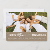 Home voor de Feestdagen die een aankondigingskaart Feestdagenkaart (Voorkant)