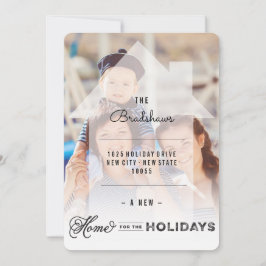 Home voor de Feestdagen die een aankondigingskaart Feestdagenkaart