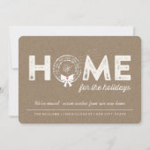 Home voor de Feestdagen die een aankondigingskaart Feestdagenkaart (Voorkant)