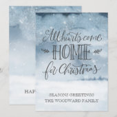 Home voor de Feestdagen Feestdagenkaart (Voorkant / Achterkant)