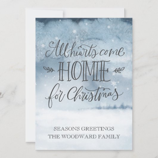 Home voor de Feestdagen Feestdagenkaart (Voorkant)