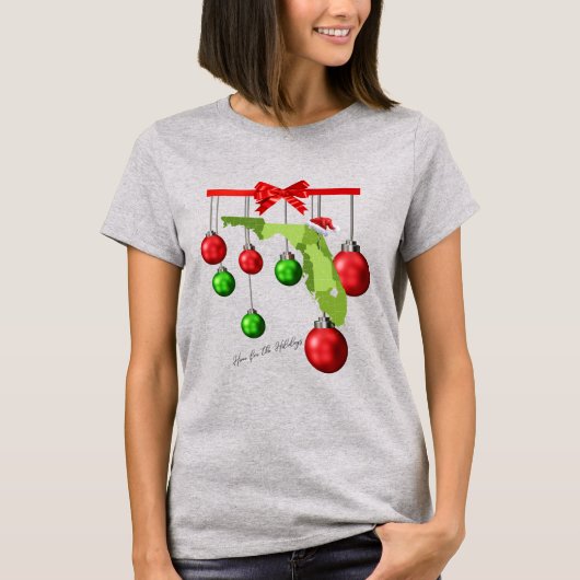 Home Voor de Feestdagen Florida Winterkerst T-shirt (Voorkant)