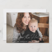 Home voor de Feestdagen Foto Feestdagenkaart (Voorkant)