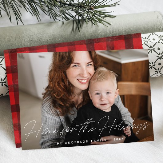Home voor de Feestdagen Foto Feestdagenkaart