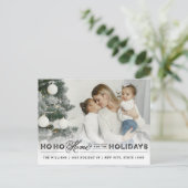 Home voor de Feestdagen Foto Moving Announge Briefkaart (Staand voorkant)