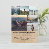 Home voor de Feestdagen Fotocollage Kerst Feestdagenkaart (Staand voorkant)