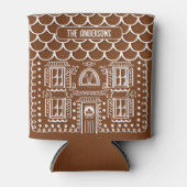 Home voor de Feestdagen Gepersonaliseerde peperkoe Blikjeskoeler (Voorkant)