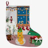 Home voor de Feestdagen Illustratie Grote Kerstsok (Voorkant)