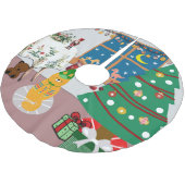 Home voor de Feestdagen Illustratie Kerstboom Rok (Gekanteld)