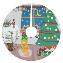 Home voor de Feestdagen Illustratie Kerstboom Rok