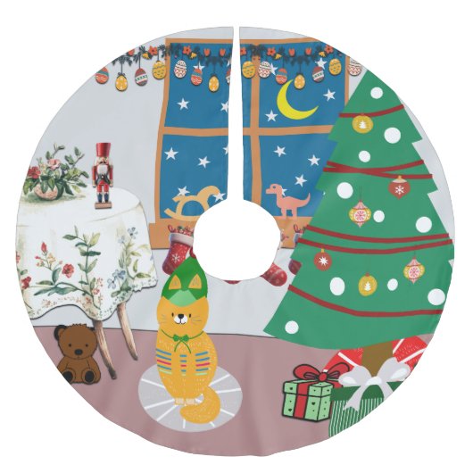 Home voor de Feestdagen Illustratie Kerstboom Rok (Voorkant)