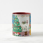 Home voor de Feestdagen Illustratie Mok (Midden)