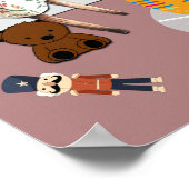 Home voor de Feestdagen Illustratie Poster (Hoek)