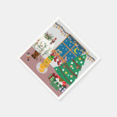 Home voor de Feestdagen Illustratie Servet (Hoek)