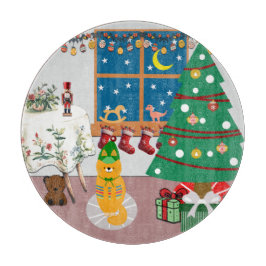 Home voor de Feestdagen Illustratie Snijplank